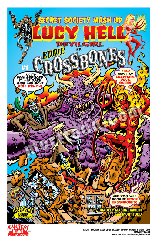LUCY HELL vs EDDIE CROSSBONES by MORT TODD